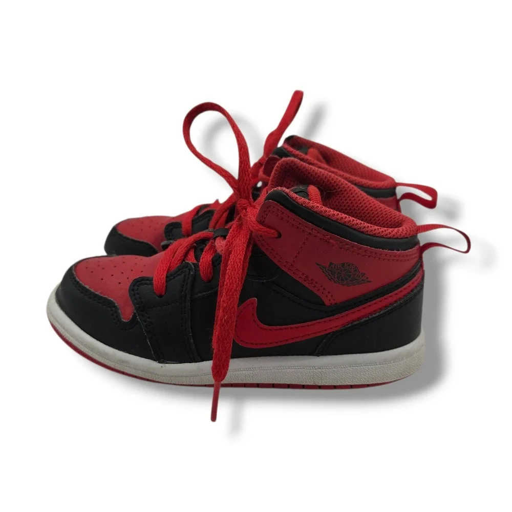 Nike Air Jordan 1 Mid Sneakers TD Child 10 Alternate Bred DQ8425-060 Basketball‎